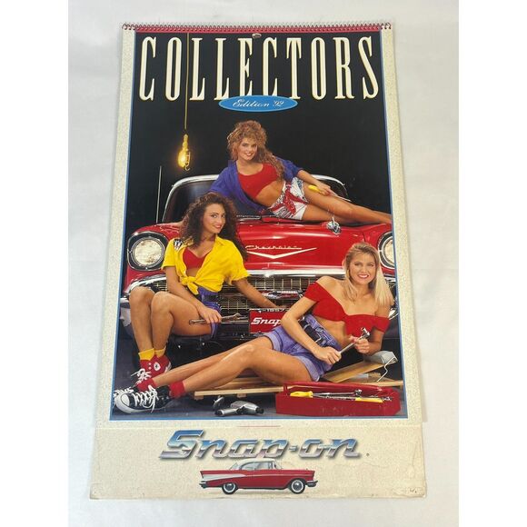 1992 Snap On Tools Collector's Calendar Pin Up Swimsuit Girls 22x13 - Picture 1 of 11